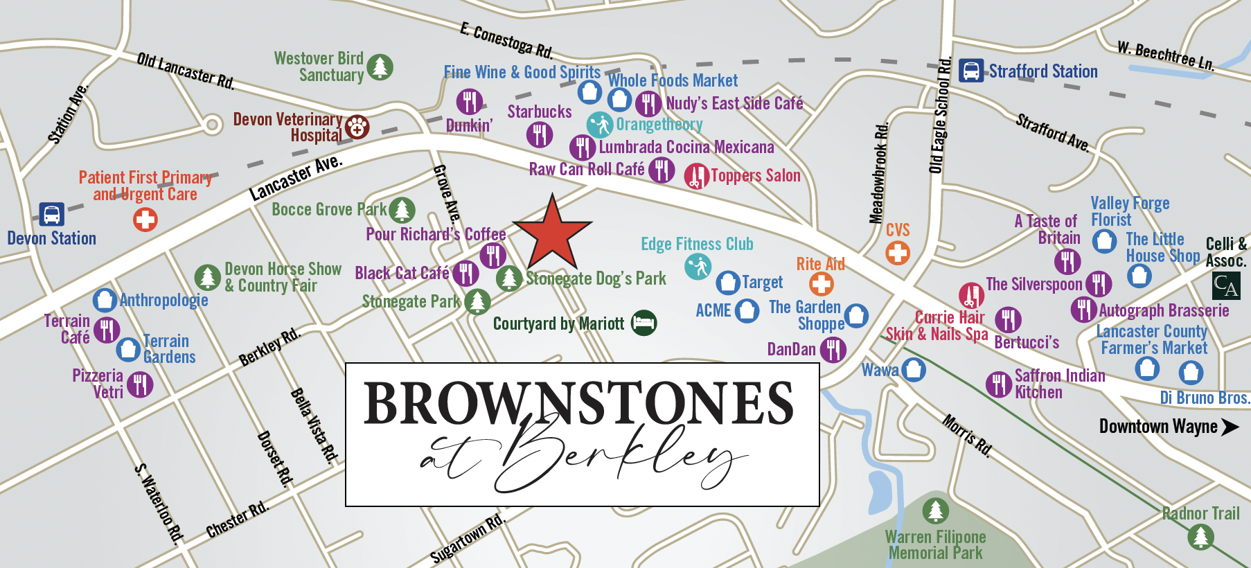 Brownstones at Berkley Area Map Photo